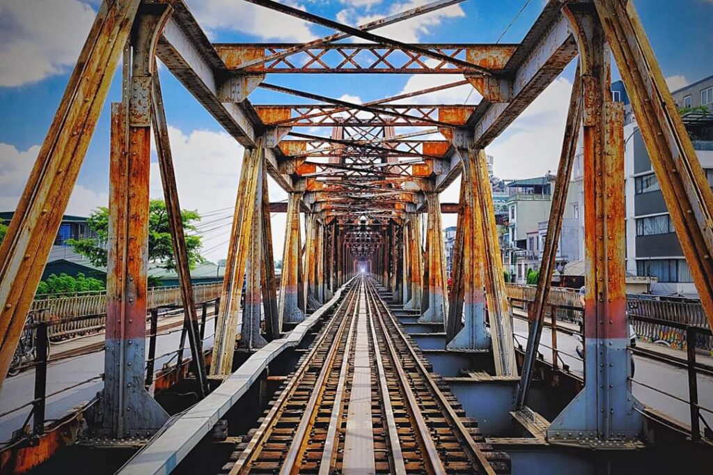 a bridge over a body of water